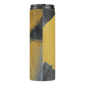 Bouteilles Isothermes Feuille d'or, conception noire abstraite (Dos)