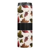 Bouteilles Isothermes Feuille étincelant automne motif Monogramme (Dos)