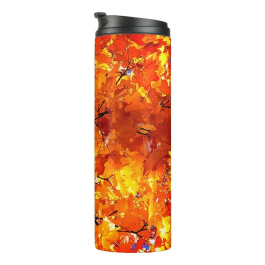 Bouteilles Isothermes Feuille orange (Tourné sur la droite)