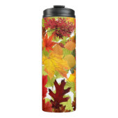 Bouteilles Isothermes Feuilles automnales d'automne (Devant)