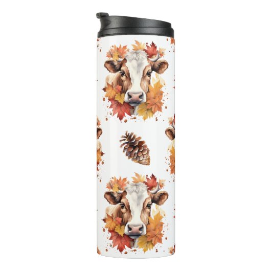 Bouteilles Isothermes Feuilles automnales Vache laitière (Tourné sur la droite)