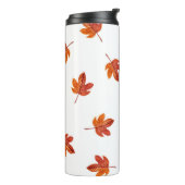 Bouteilles Isothermes Feuilles d'automne aquarelle main tirée (Tourné sur la gauche)