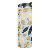 Bouteilles Isothermes Feuilles d'automne : Arrière - plan bleu transpare (Tourné sur la gauche)