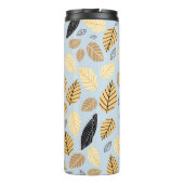 Bouteilles Isothermes Feuilles d'automne : Arrière - plan bleu transpare (Dos)