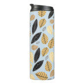 Bouteilles Isothermes Feuilles d'automne : Arrière - plan bleu transpare (Tourné sur la droite)