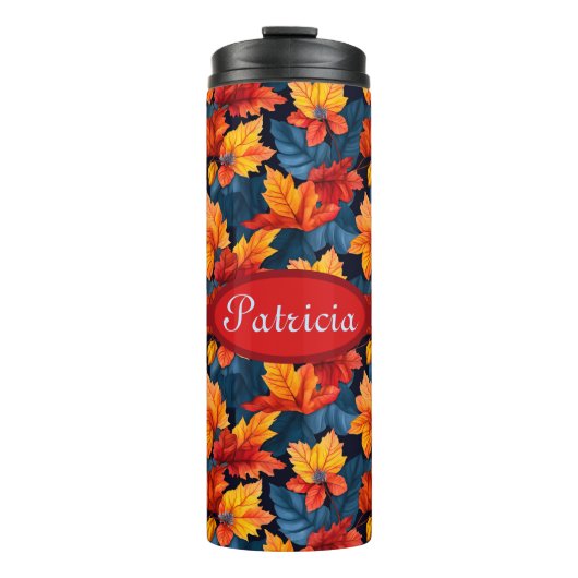 Bouteilles Isothermes Feuilles d'automne d'Orange et Russet (Devant)