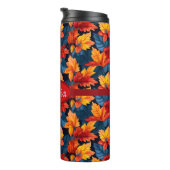 Bouteilles Isothermes Feuilles d'automne d'Orange et Russet (Tourné sur la droite)