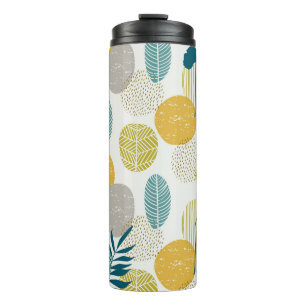 Bouteilles Isothermes Feuilles d'automne, motif vintage sans soudure.