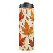 Bouteilles Isothermes Feuilles d'automne Tumbler thermique (Devant)