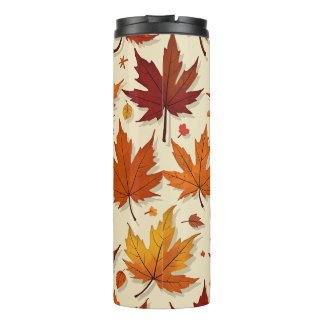 Bouteilles Isothermes Feuilles d'automne Tumbler thermique