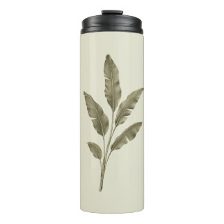 Bouteilles Isothermes Feuilles de bananier vert vintage