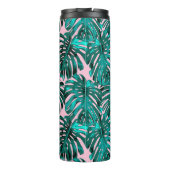 Bouteilles Isothermes Feuilles de la jungle tropicale Turquoise rose (Dos)