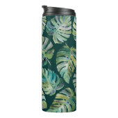 Bouteilles Isothermes Feuilles de monstère exotique tropicale plante. In (Tourné sur la droite)