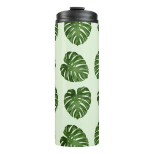 Bouteilles Isothermes Feuilles de palmiers, Feuilles verts, Motif tropic