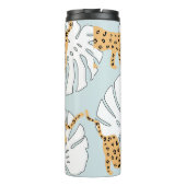 Bouteilles Isothermes Feuilles de palmiers léopards tropicaux, e (Dos)