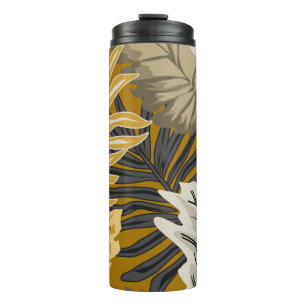 Bouteilles Isothermes Feuilles de palmiers, tropical, botanique, jungle,