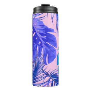 Bouteilles Isothermes Feuilles de palmiers tropicaux, feuilles de jungle