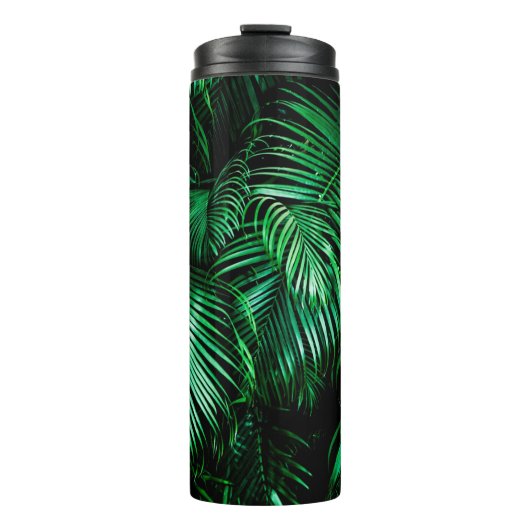 Bouteilles Isothermes Feuilles de palmiers verts (Devant)
