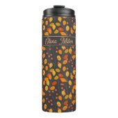 Bouteilles Isothermes Feuilles et baies d'automne sur mesure (Devant)