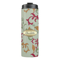 Feuilles et torrents d'automne avec Monogramme