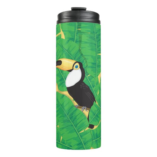 Bouteilles Isothermes Feuilles toucans et bananes (Devant)