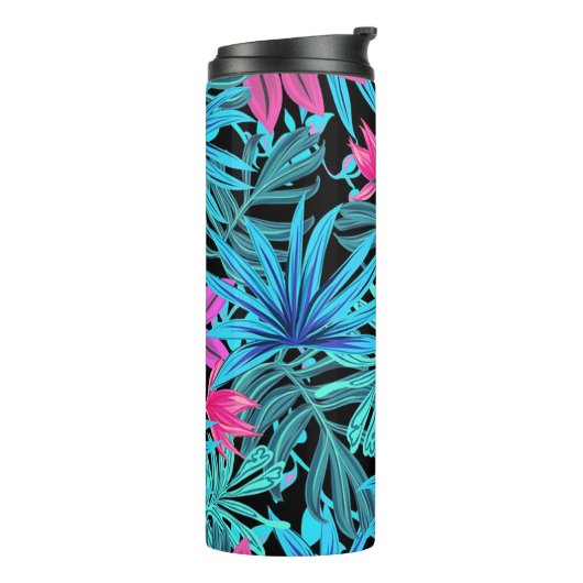 Bouteilles Isothermes Feuilles tropicaux (Tourné sur la gauche)