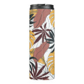 Bouteilles Isothermes Feuilles tropicaux : arrière - plan dynamique et t (Dos)