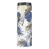Bouteilles Isothermes Feuilles tropicaux, arrière - plan sans couture da (Dos)