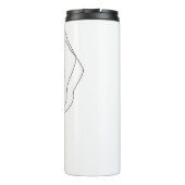 Bouteilles Isothermes Feuilles tropicaux, Design Motif sans couture. (Dos)