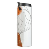 Bouteilles Isothermes Feuilles tropicaux, Design Motif sans couture. (Tourné sur la droite)