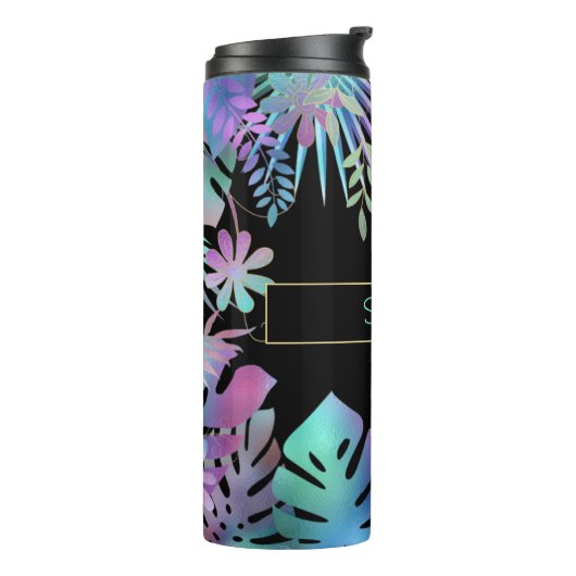 Bouteilles Isothermes Feuilles tropicaux Iridescendant, do-it-yourself N (Tourné sur la gauche)