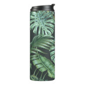 Bouteilles Isothermes Feuilles tropicaux, monstère, feuille de bananier, (Tourné sur la gauche)
