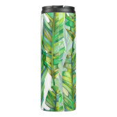 Bouteilles Isothermes Feuilles tropicaux : Motif imperméable (Dos)