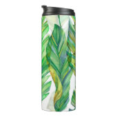 Bouteilles Isothermes Feuilles tropicaux : Motif imperméable (Tourné sur la droite)