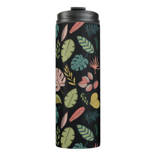Bouteilles Isothermes Feuilles tropicaux motif sans couture