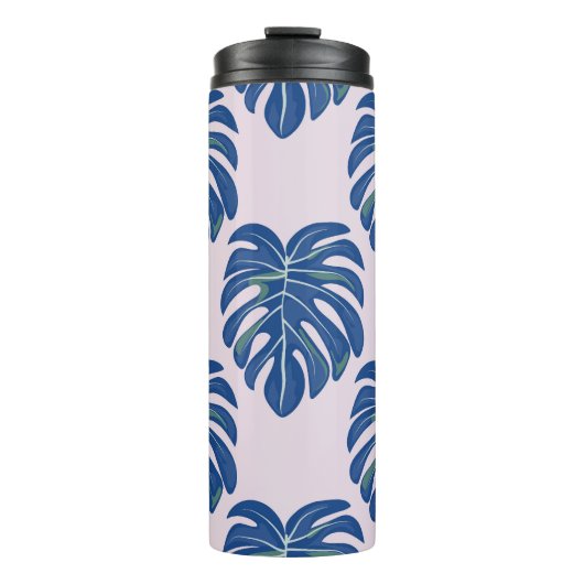 Bouteilles Isothermes Feuilles tropicaux Motif sans couture tendance (Devant)