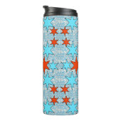 Bouteilles Isothermes Feux d'artifice et drapeau américain (Tourné sur la droite)