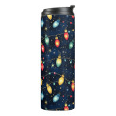 Bouteilles Isothermes Feux de Noël design avec brillance scintillante (Tourné sur la gauche)