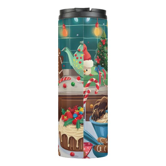 Bouteilles Isothermes Field Spaniel Gîtes : Festive Noël (Dos)