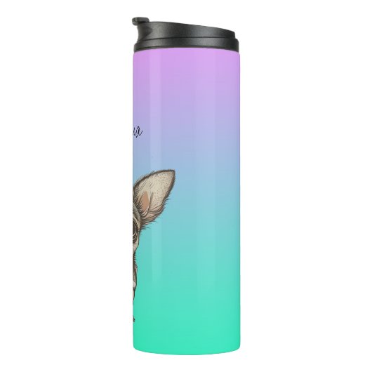 Bouteilles Isothermes Fier Chihuahua Maman (Tourné sur la droite)