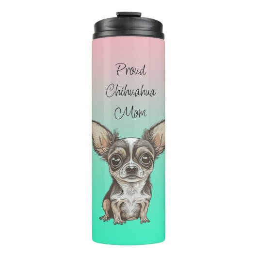 Bouteilles Isothermes Fier Chihuahua Maman (Devant)