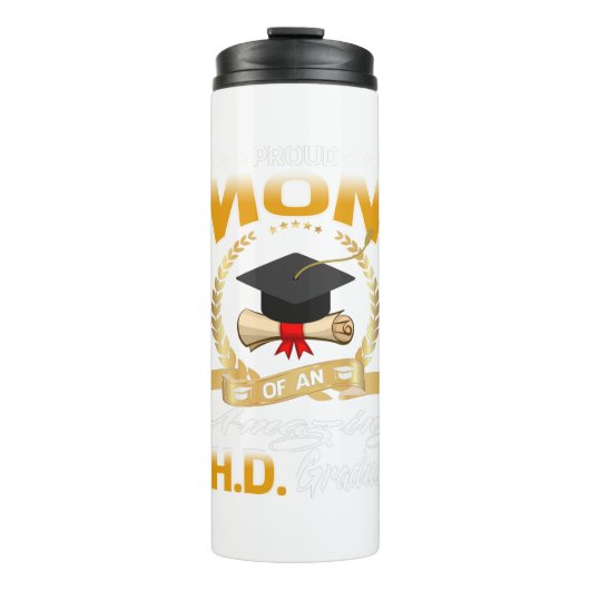 Bouteilles Isothermes Fière maman diplômée de la PHD (Devant)