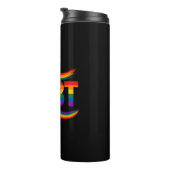 Bouteilles Isothermes Fierté arc-en-ciel LGBT (Tourné sur la droite)