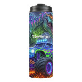 Bouteilles Isothermes Fiery Dinosaur Monster Truck Battle (Devant)