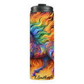 Bouteilles Isothermes Fiery Rainbow Horse Psychedelic Fantasy (Devant)