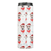 Bouteilles Isothermes Fil Fox Terrier Chien race Étoiles de Noël (Dos)