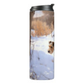 Bouteilles Isothermes Fil Fox Terrier Laisser neiger Noël (Tourné sur la gauche)