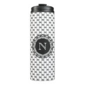 Bouteilles Isothermes Fil Skein Motif avec Monogramme ・ Artisanat (Devant)