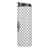 Bouteilles Isothermes Fil Skein Motif avec Monogramme ・ Artisanat (Tourné sur la droite)