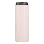 Bouteilles Isothermes Fille afro-américaine Ballerina avec fleur, rose (Dos)